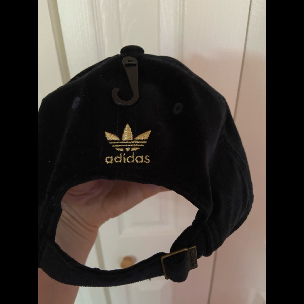 Adidas origins dark navy blue with gold logo